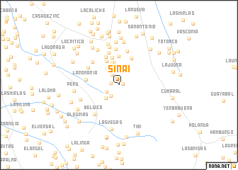 map of Sinaí