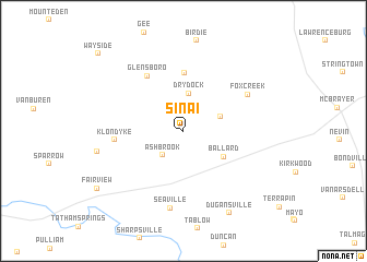 map of Sinai