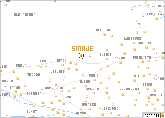 map of Sinaje