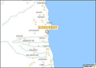 map of Sinakaban