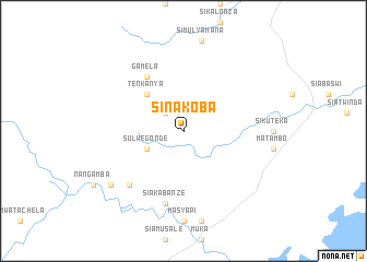 map of Sinakoba