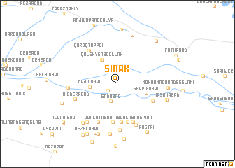 map of Sīnak