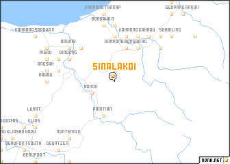 map of Sinalakoi