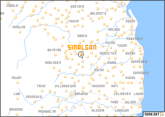 map of Sinalgan