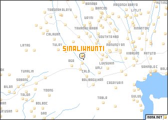 map of Sinaliw Munti