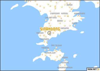 map of Sinam-dong