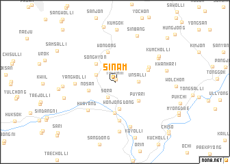 map of Sinam