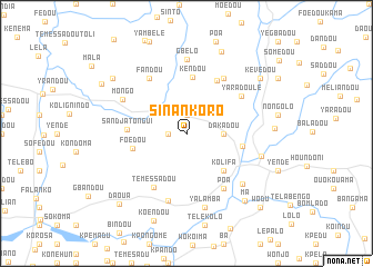 map of Sinankoro