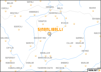 map of Sinanlıballi