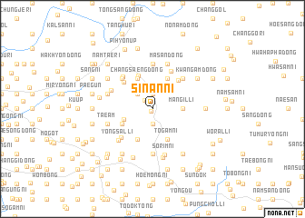 map of Sinan-ni