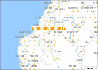 map of Sinapangan Norte