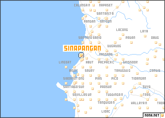 map of Sinapangan