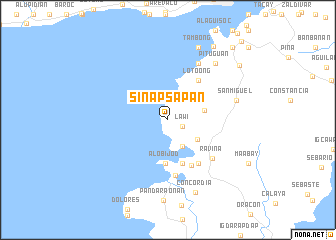 map of Sinapsapan