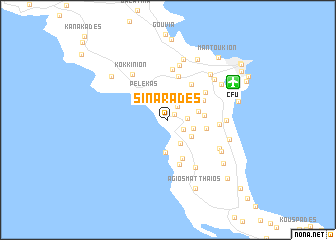 map of Sinarádes