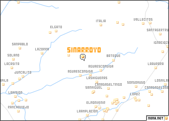 map of Sin Arroyo