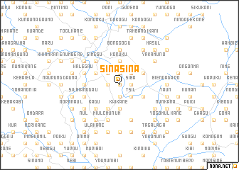 map of Sinasina