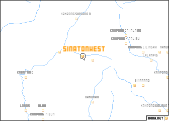 map of Sinaton West