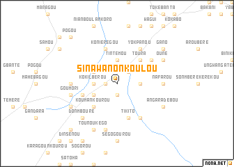 map of Sinawanonkoulou