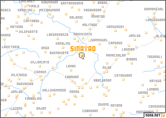 map of Sinayao