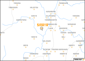 map of Sinaya