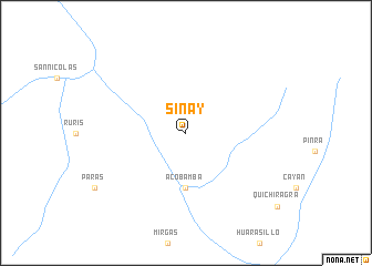 map of Sinay