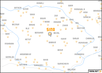 map of Sīnā