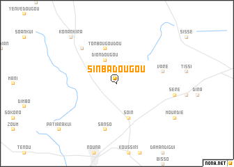 map of Sinbadougou
