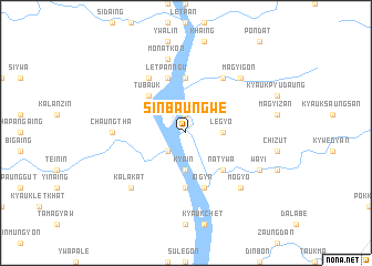 map of Sinbaungwe