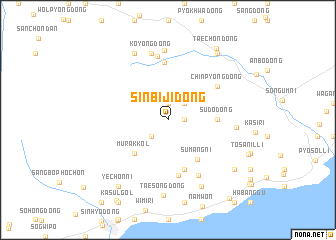 map of Sinbiji-dong