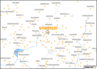 map of Sinbong-ni