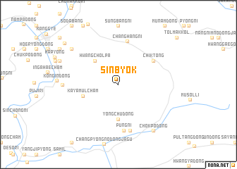 map of Sinbyŏk