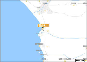 map of Sincan