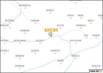 map of Sincan