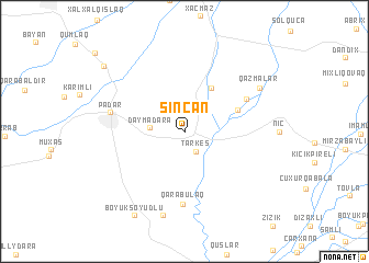 map of Sincan