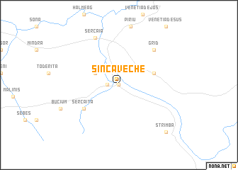 map of Şinca Veche