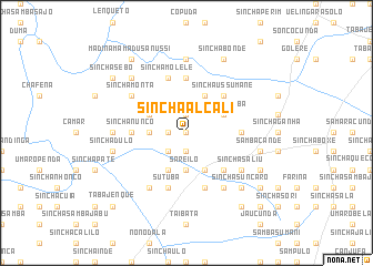 map of Sinchã Alcali