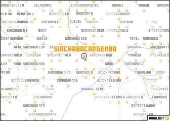 map of Sinchã Bácar Demba