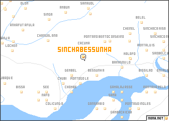 map of Sinchã Bessunha