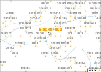 map of Sinchã Facò