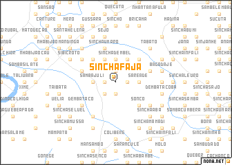 map of Sinchã Faja