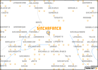 map of Sinchã Fanca