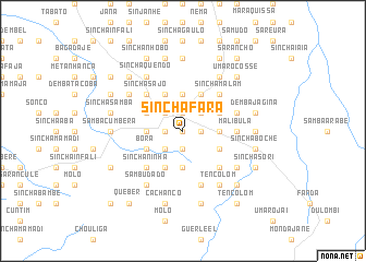 map of Sinchã Fará