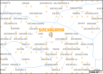 map of Sinchã Gánhà