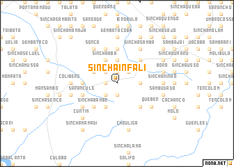 map of Sinchã Infali