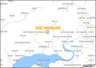 map of Sinchã Madina