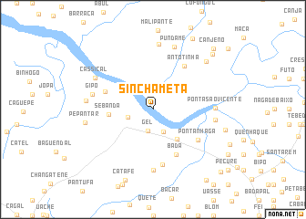 map of Sinchã Meta