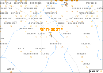 map of Sinchã Paté
