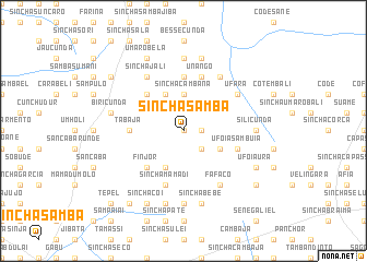 map of Sinchã Samba