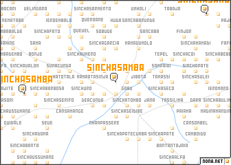 map of Sinchã Samba