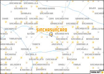 map of Sinchã Suncarò